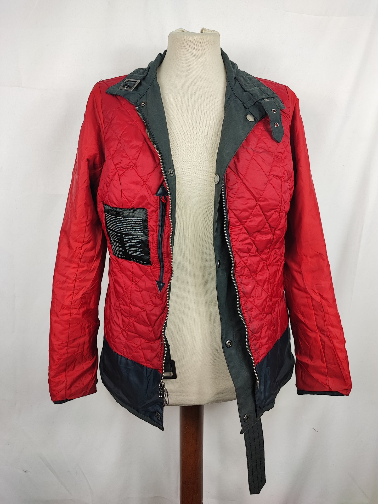 Giacca Barbour da donna blu invernale UK10 Small - Navy Hilberry Lady jacket UK10 tg. 40