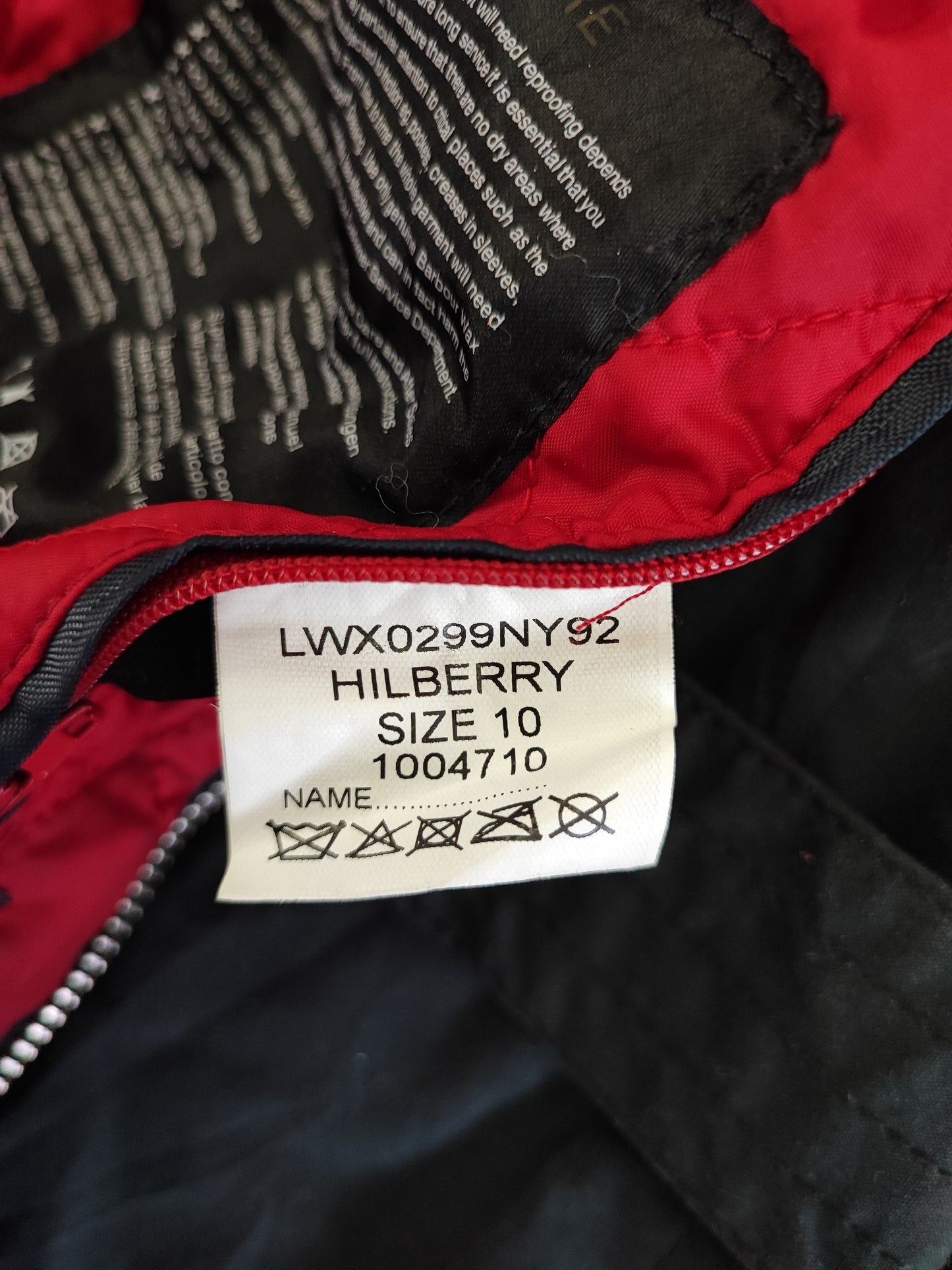 Giacca Barbour da donna blu invernale UK10 Small - Navy Hilberry Lady jacket UK10 tg. 40