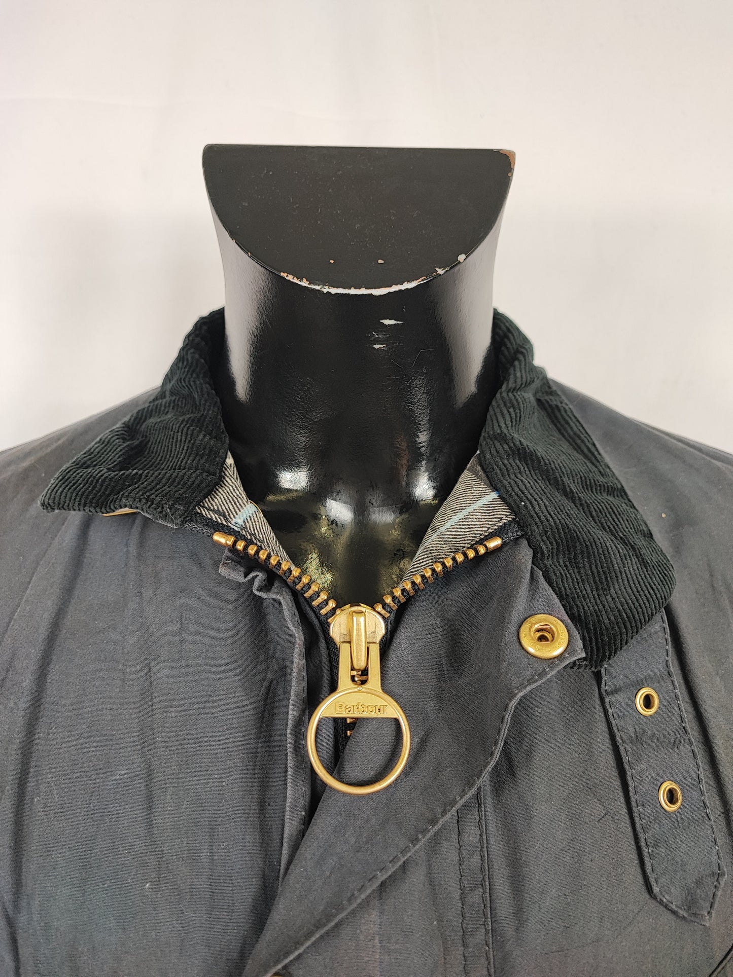 Giacca Barbour International A7 Blu Medium- Man Navy International Jacket Size Medium