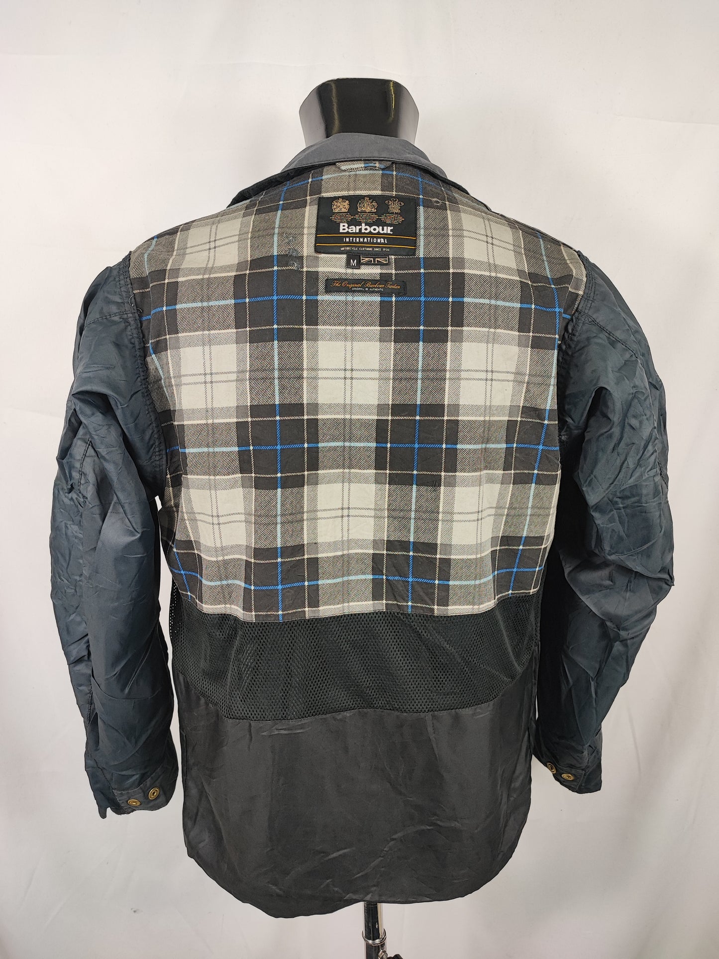 Giacca Barbour International A7 Blu Medium- Man Navy International Jacket Size Medium