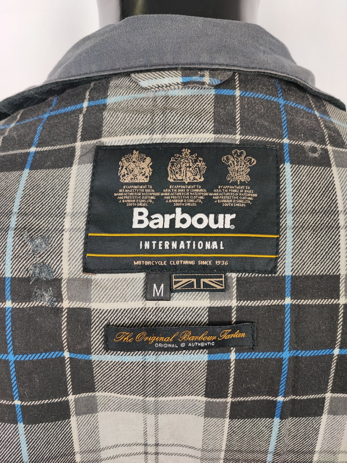 Giacca Barbour International A7 Blu Medium- Man Navy International Jacket Size Medium