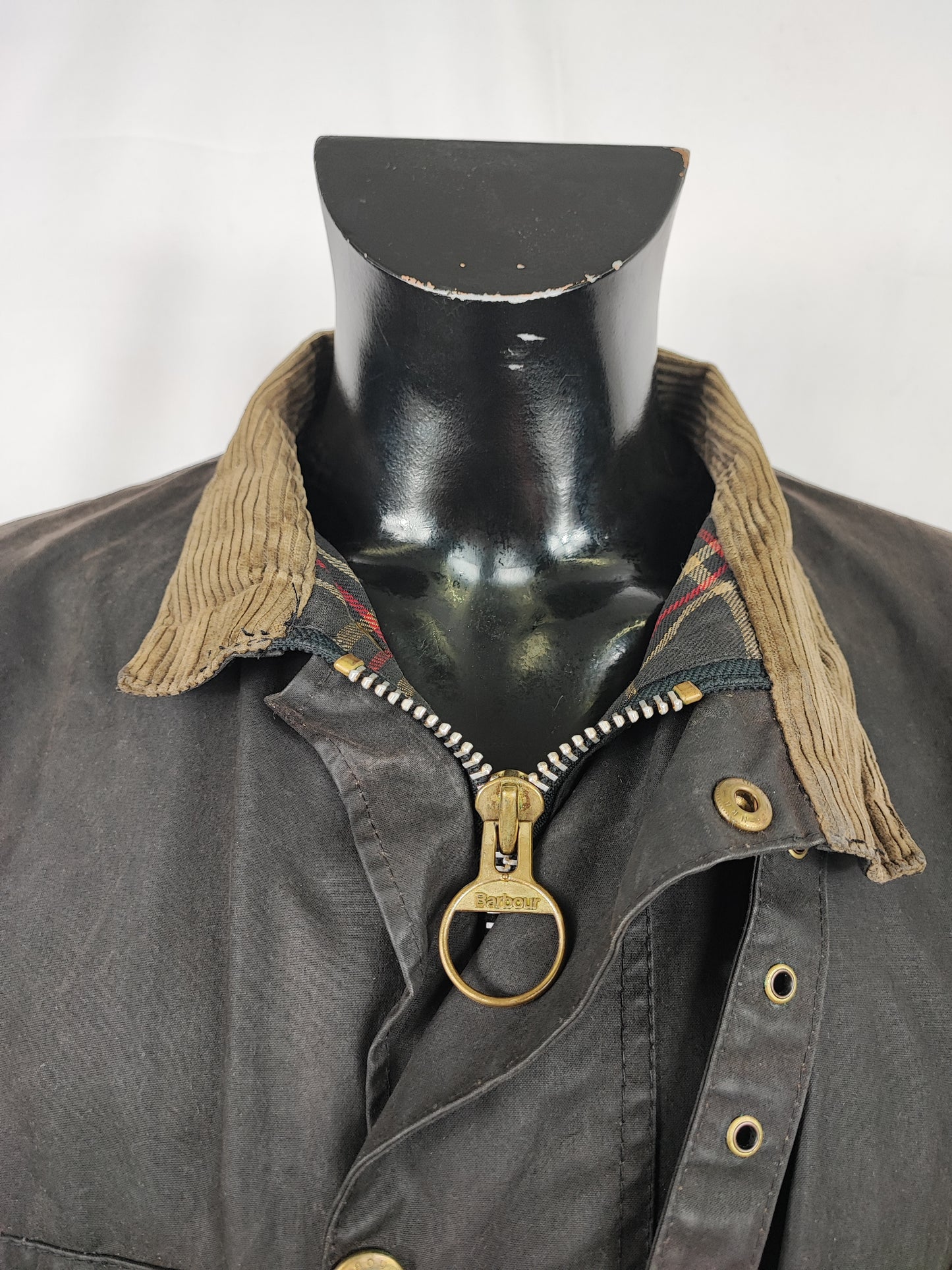 Giacca Barbour International Vintage Nero A7 C46/117 cm - Barbour International A7 Black Jacket Size XL