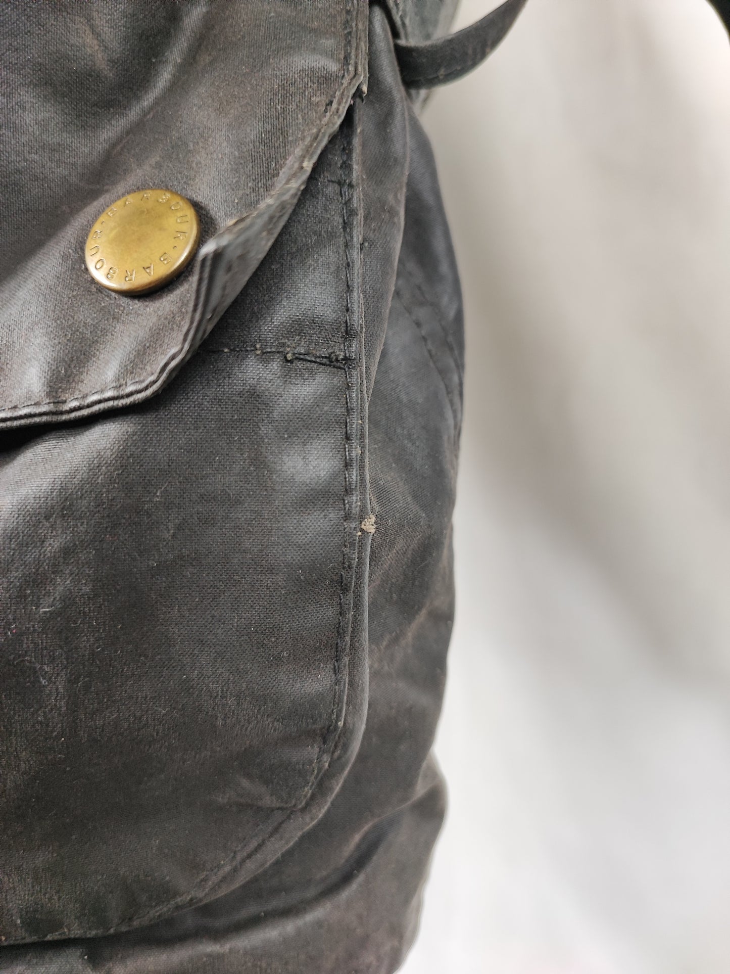 Giacca Barbour International Vintage Nero A7 C46/117 cm - Barbour International A7 Black Jacket Size XL