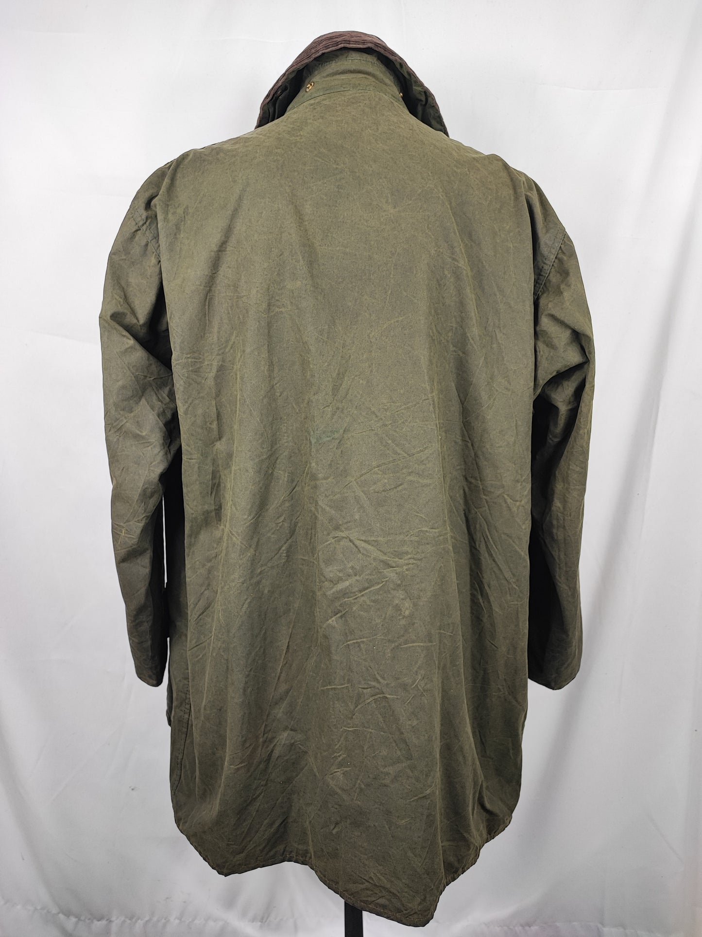 Barbour Uomo Border vintage verde Cerato C44/112cm Green Border Wax Coat XLarge - Shop In London