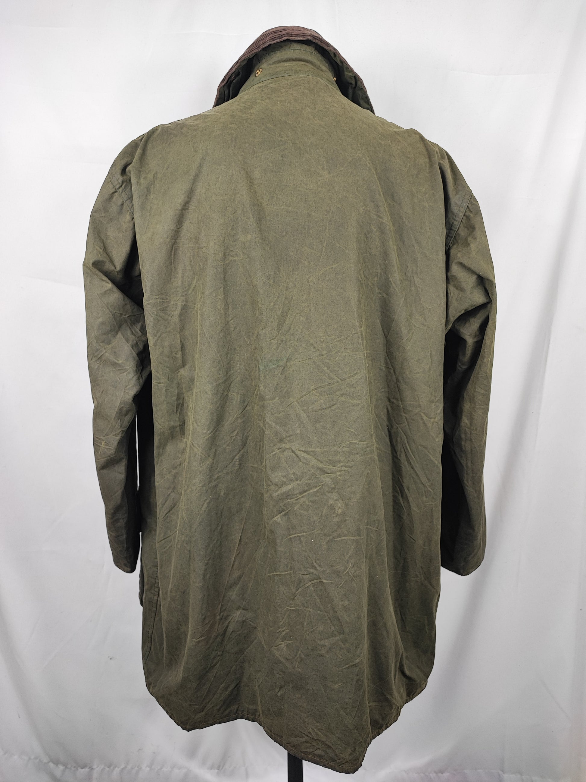 Barbour Uomo Border vintage verde Cerato C44/112cm Green Border Wax Coat XLarge - Shop In London