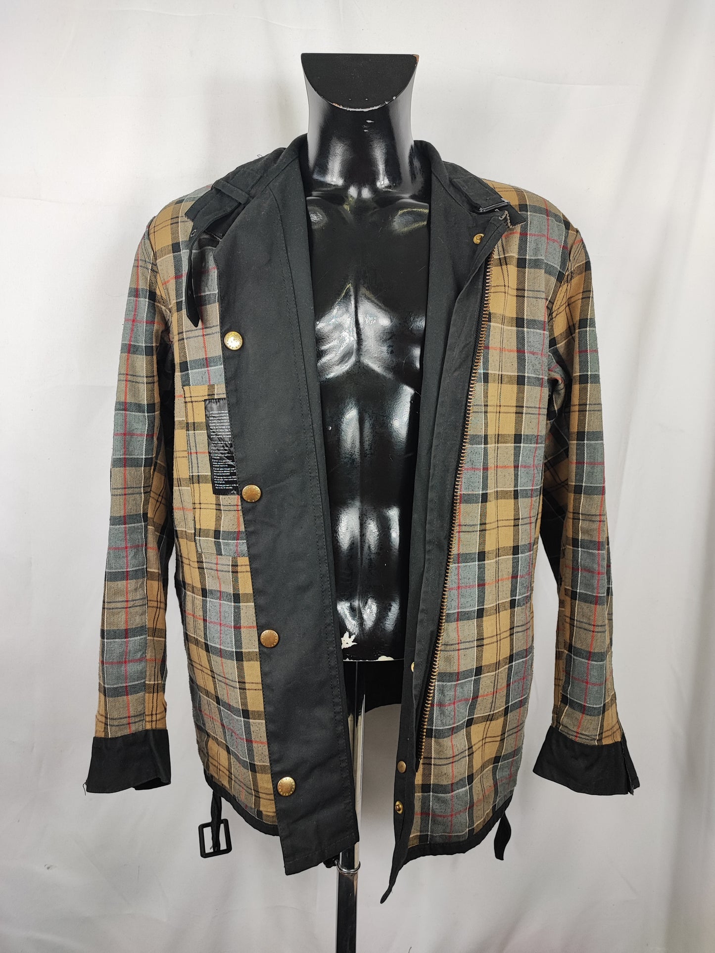 Barbour International nero uomo Large C42/107cm - Man Black Wax International Jacket C42 Size L