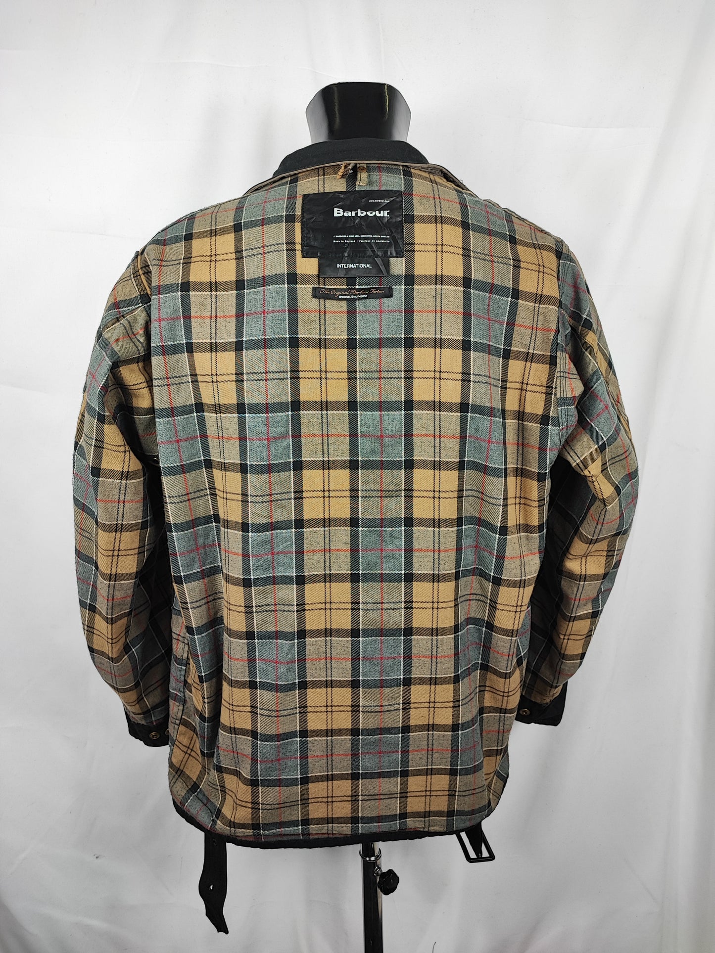 Barbour International nero uomo Large C42/107cm - Man Black Wax International Jacket C42 Size L