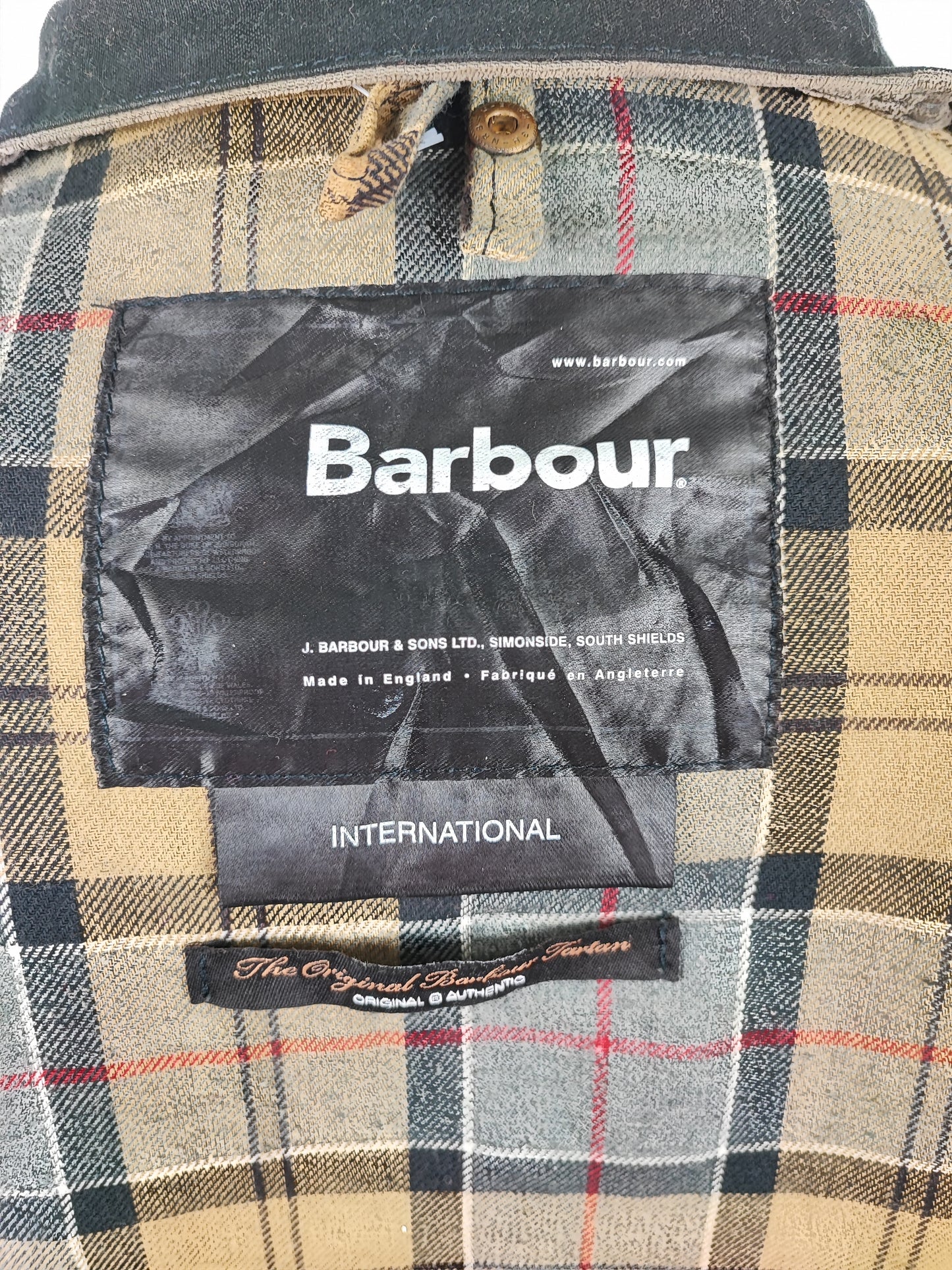 Barbour International nero uomo Large C42/107cm - Man Black Wax International Jacket C42 Size L