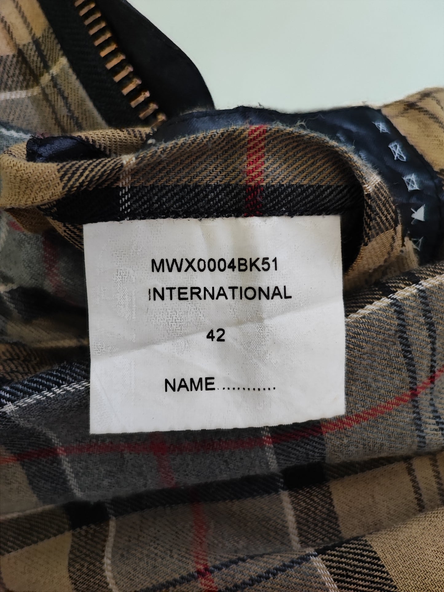 Barbour International nero uomo Large C42/107cm - Man Black Wax International Jacket C42 Size L