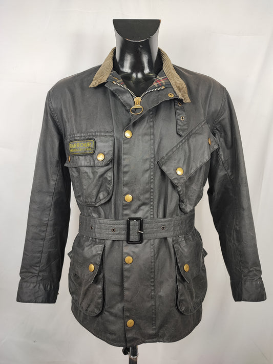 Barbour International nero uomo Medium C40/102cm - Man Black Wax International Jacket C40 Size M