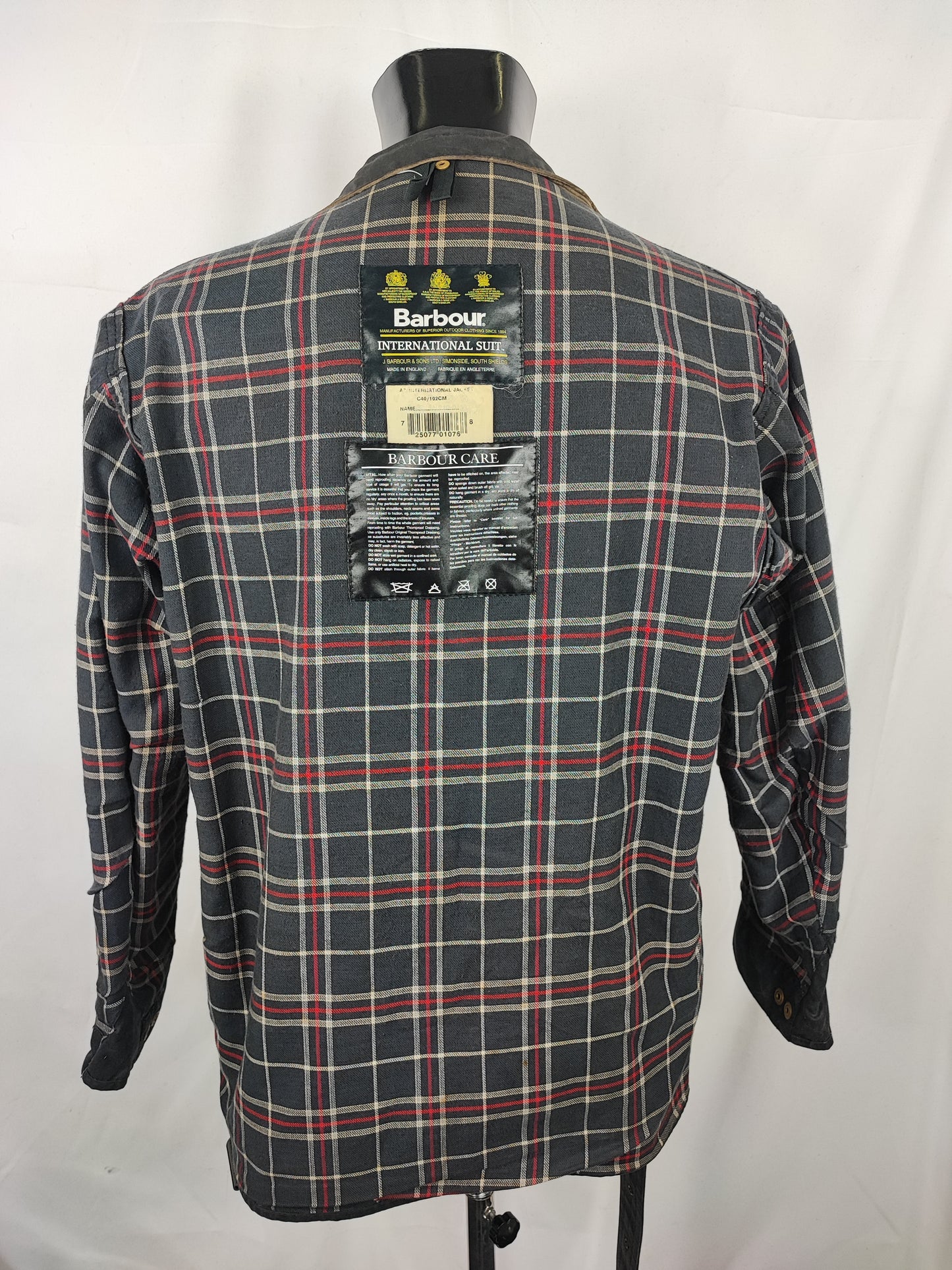 Barbour International nero uomo Medium C40/102cm - Man Black Wax International Jacket C40 Size M