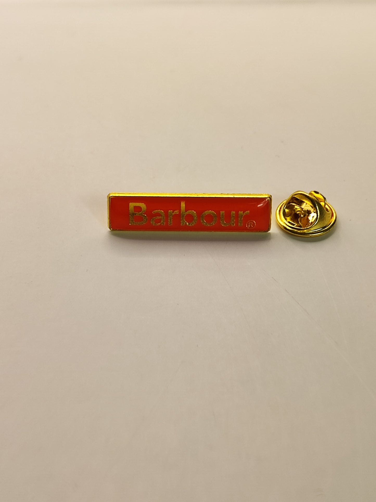 Spilla Barbour Arancione - Orange Barbour pin