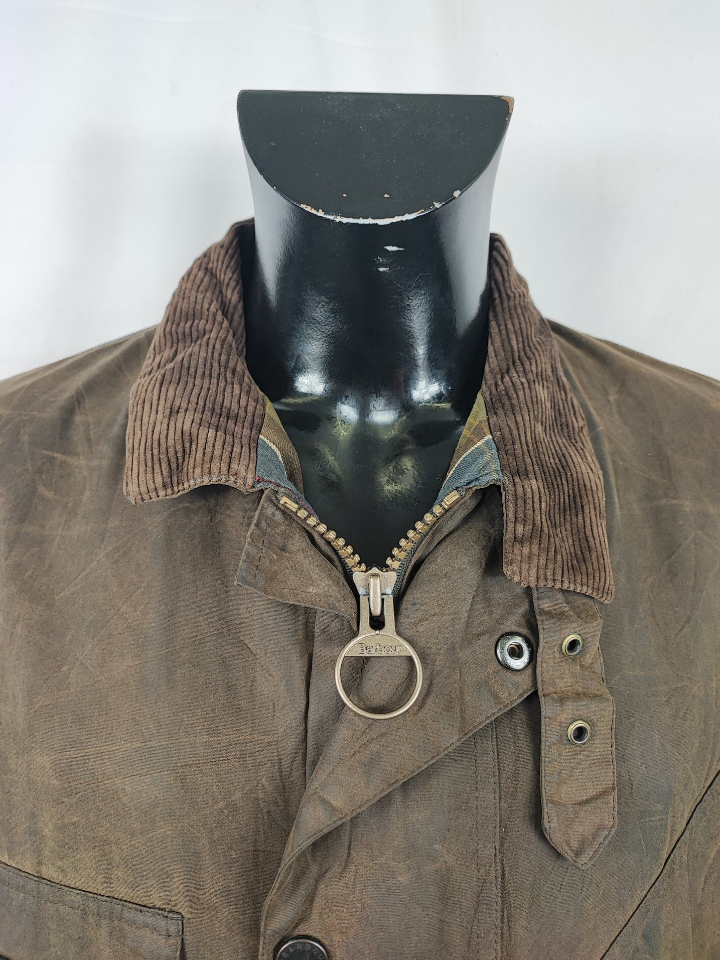 Giacca Barbour International Oliva Duracotton Large - Man Barbour International Duracotton Brown size 42 Large