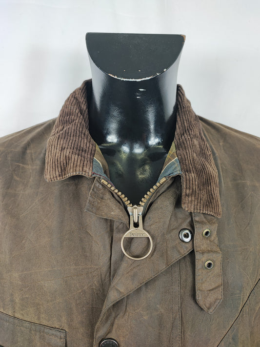 Giacca Barbour International Oliva Duracotton Large - Man Barbour International Duracotton Brown size 42 Large