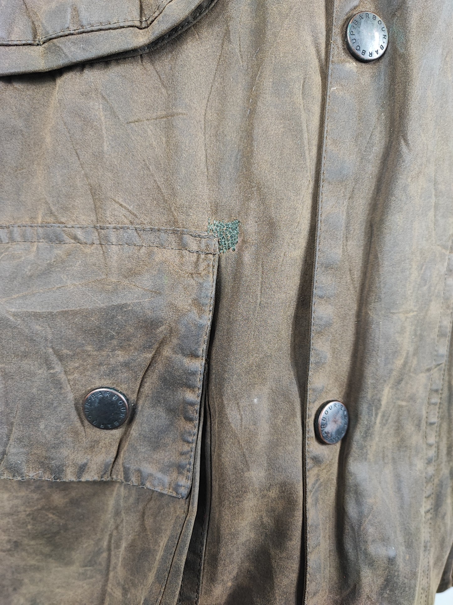 Giacca Barbour International Oliva Duracotton Large - Man Barbour International Duracotton Brown size 42 Large