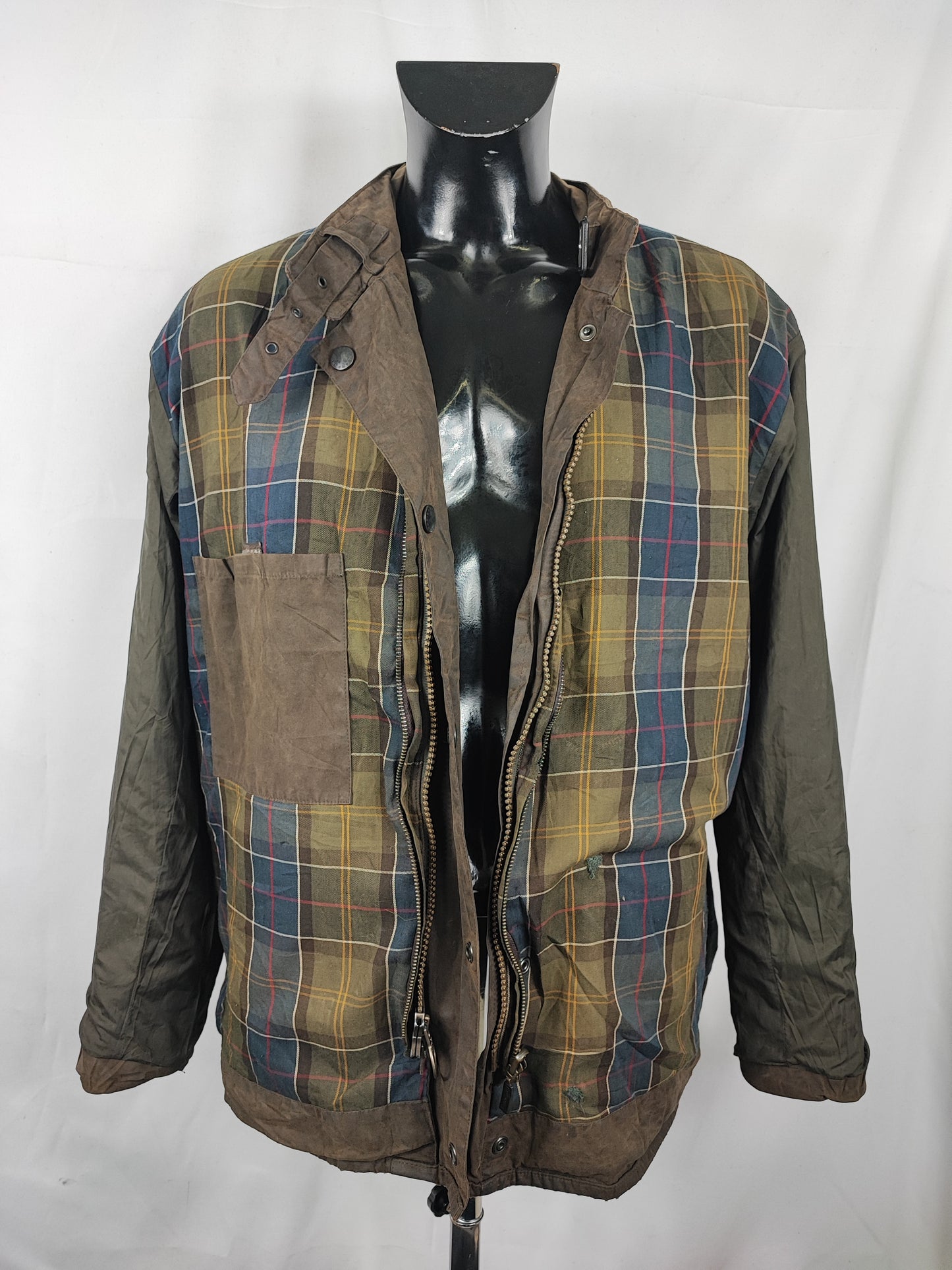 Giacca Barbour International Oliva Duracotton Large - Man Barbour International Duracotton Brown size 42 Large