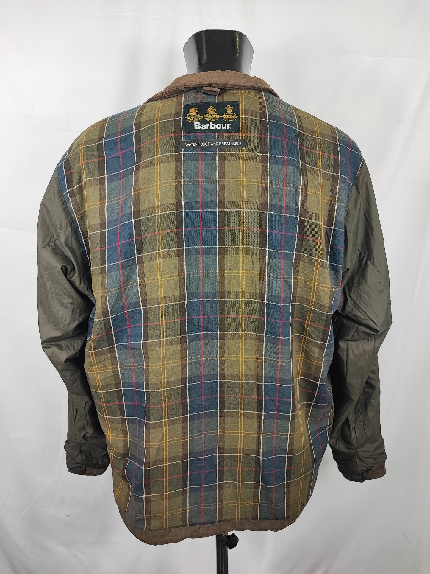 Giacca Barbour International Oliva Duracotton Large - Man Barbour International Duracotton Brown size 42 Large