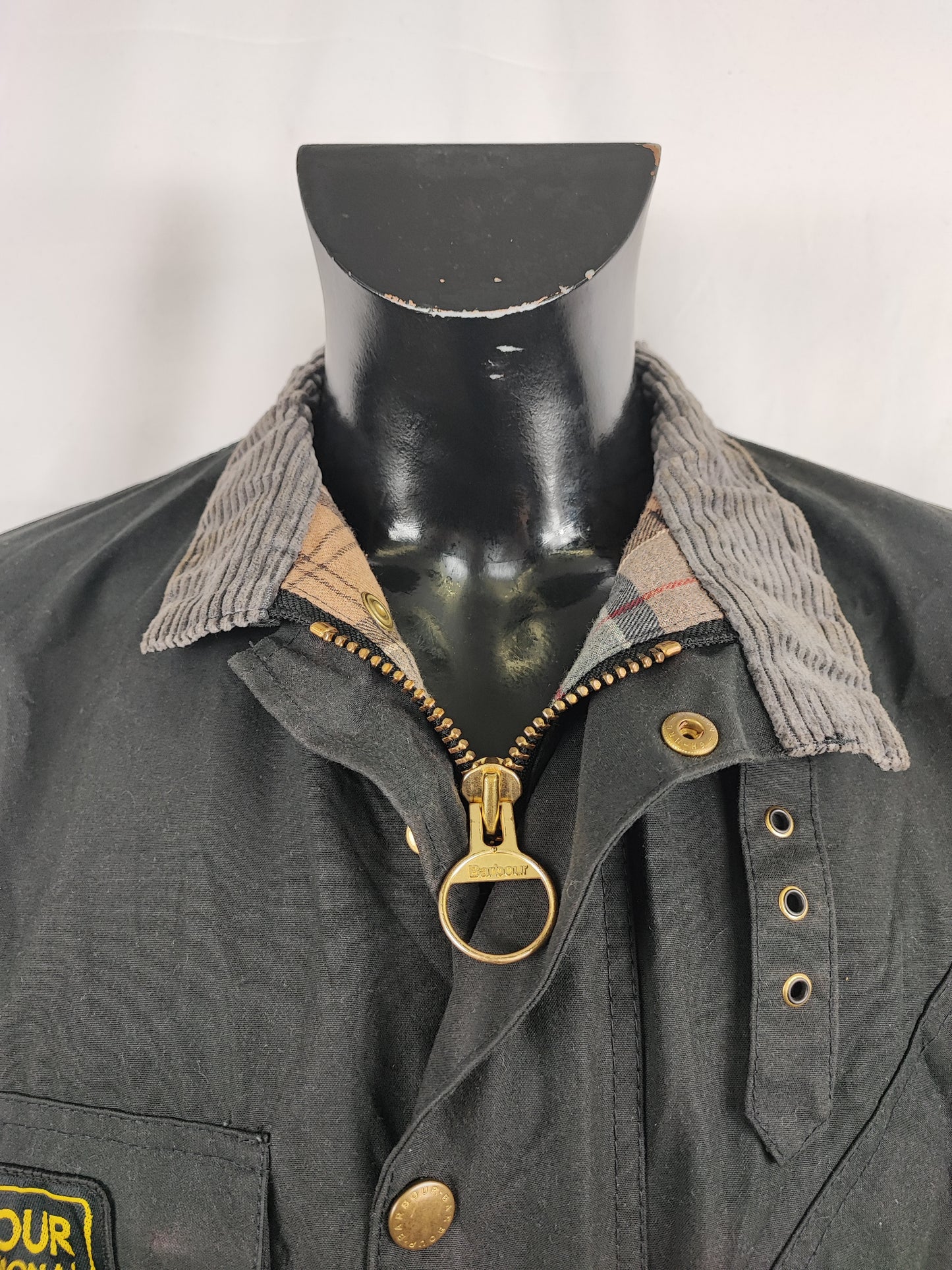 Barbour International nero uomo Medium C40/102cm - Man Black Wax International Jacket C40 Size M