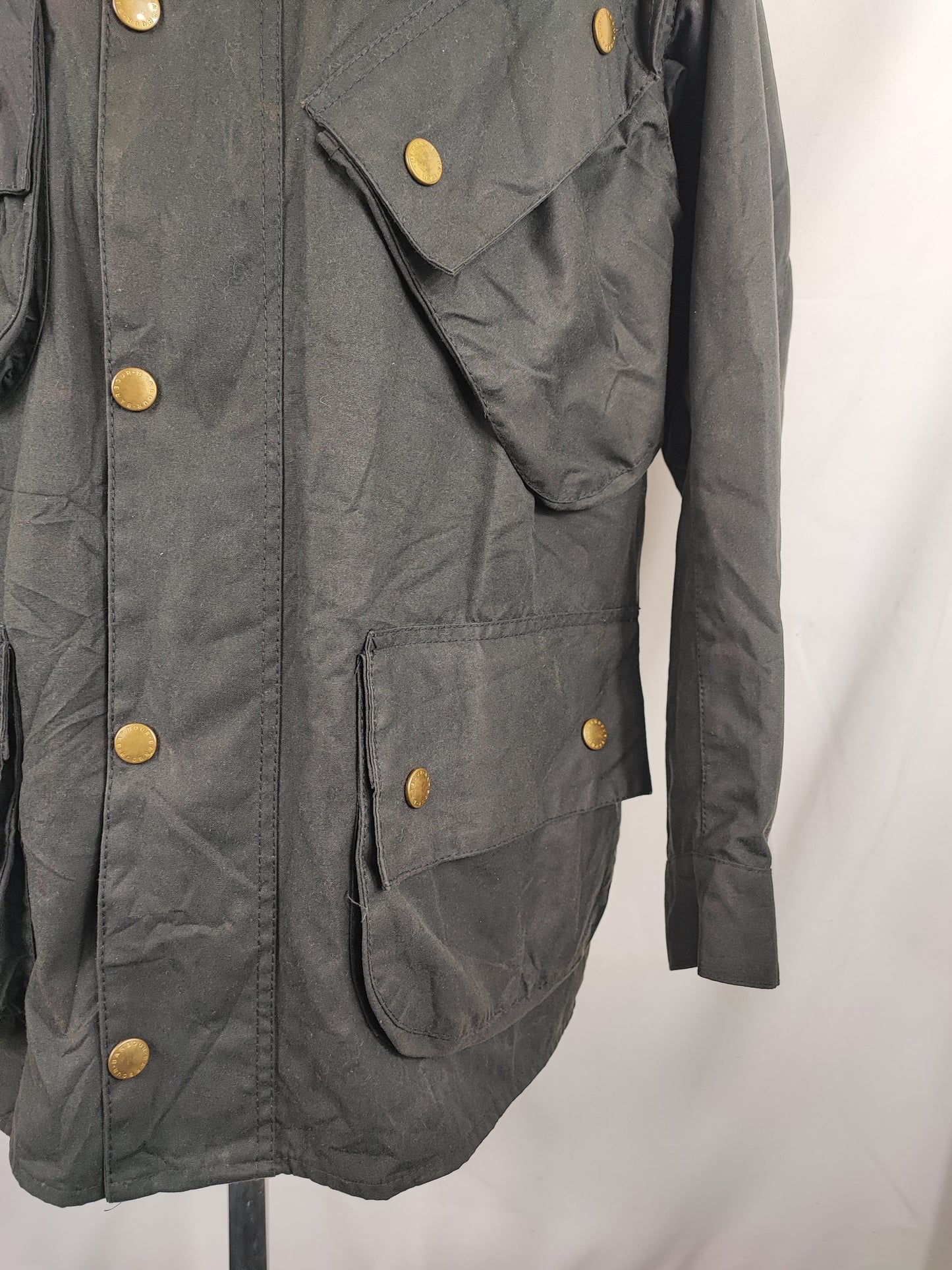 Barbour International nero uomo Medium C40/102cm - Man Black Wax International Jacket C40 Size M