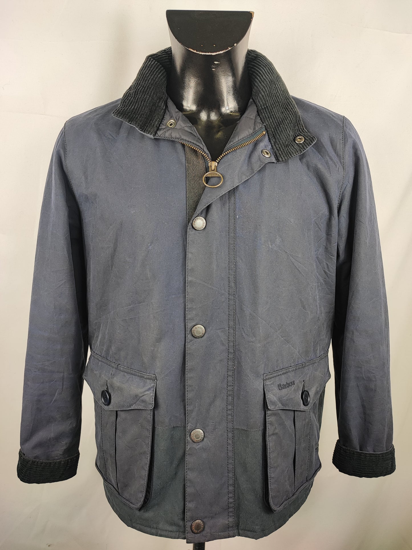 Giacca Barbour cerato Monroe blu Small - Man Navy Wax Monroe Jacket size Small