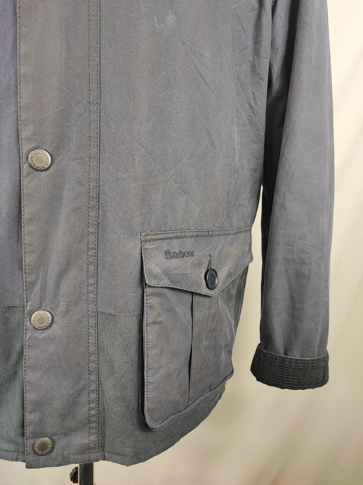 Giacca Barbour cerato Monroe blu Small - Man Navy Wax Monroe Jacket size Small