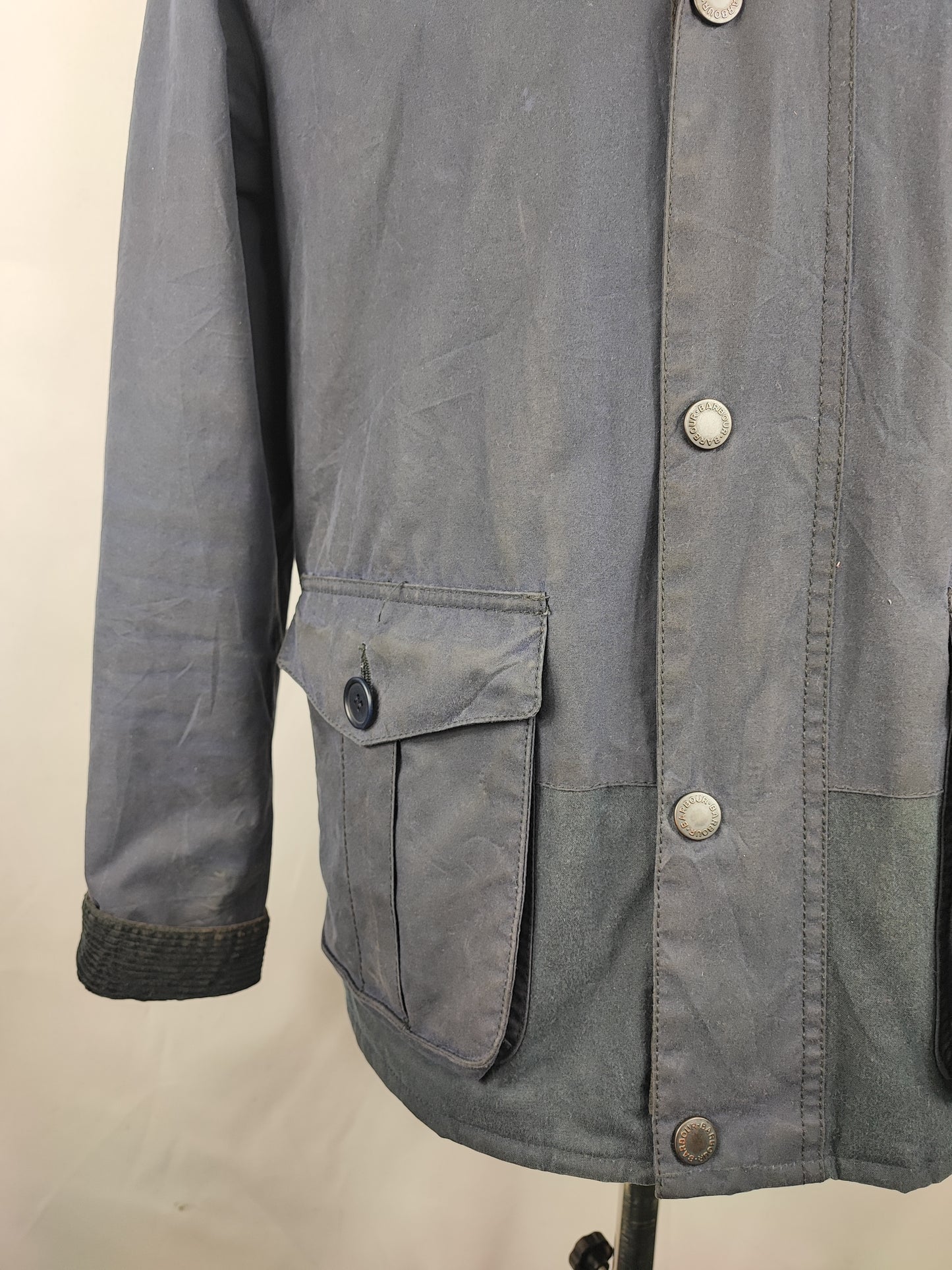 Giacca Barbour cerato Monroe blu Small - Man Navy Wax Monroe Jacket size Small