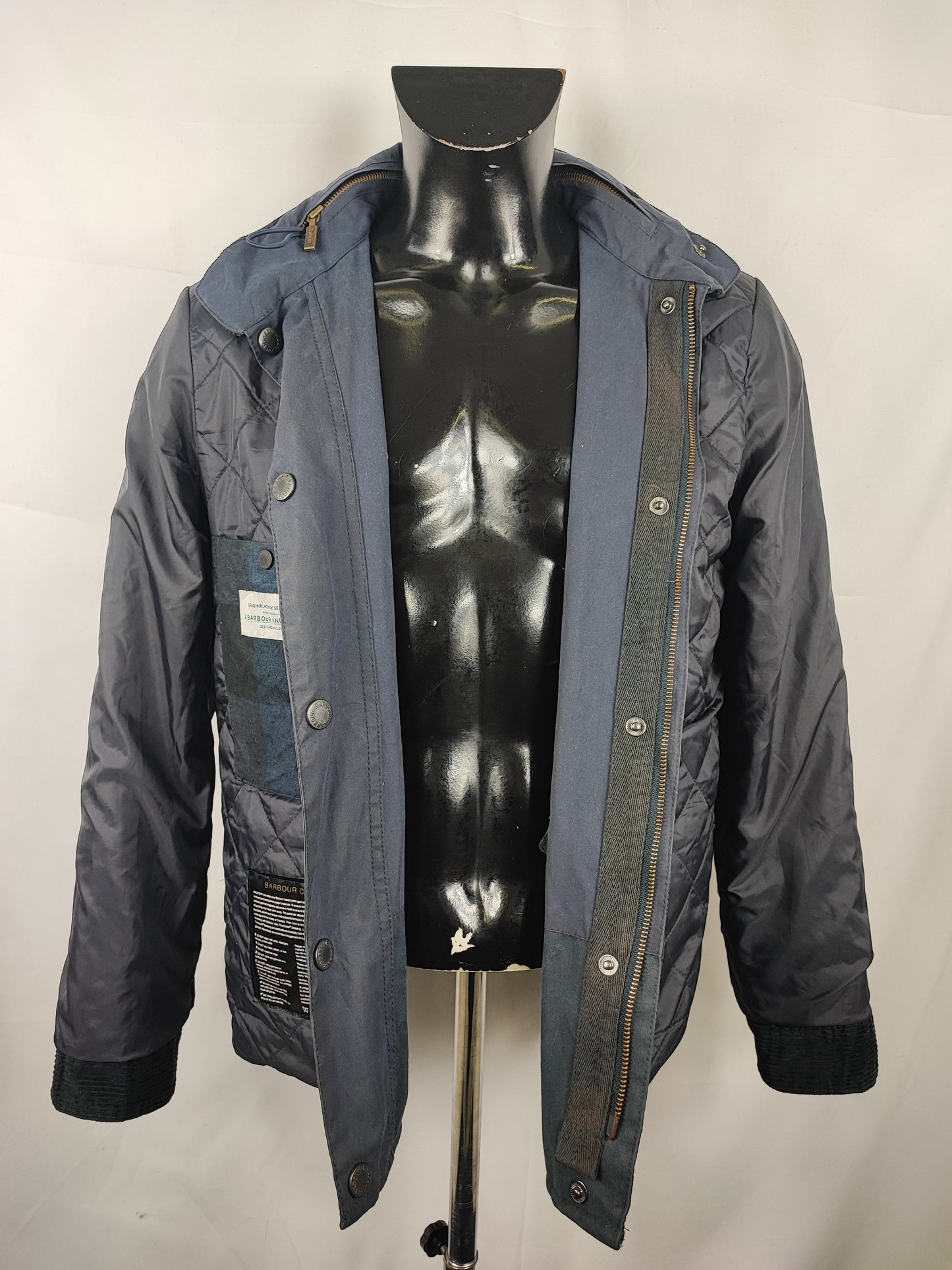 Giacca Barbour cerato Monroe blu Small - Man Navy Wax Monroe Jacket size Small