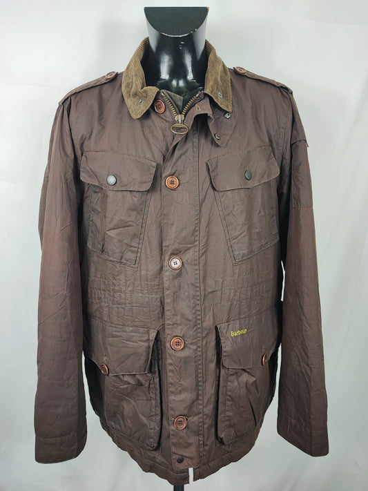 Barbour Giacca cerata da uomo Latrigg Marrone Xlarge- Man Rust Waxed Latrigg Jacket size XL
