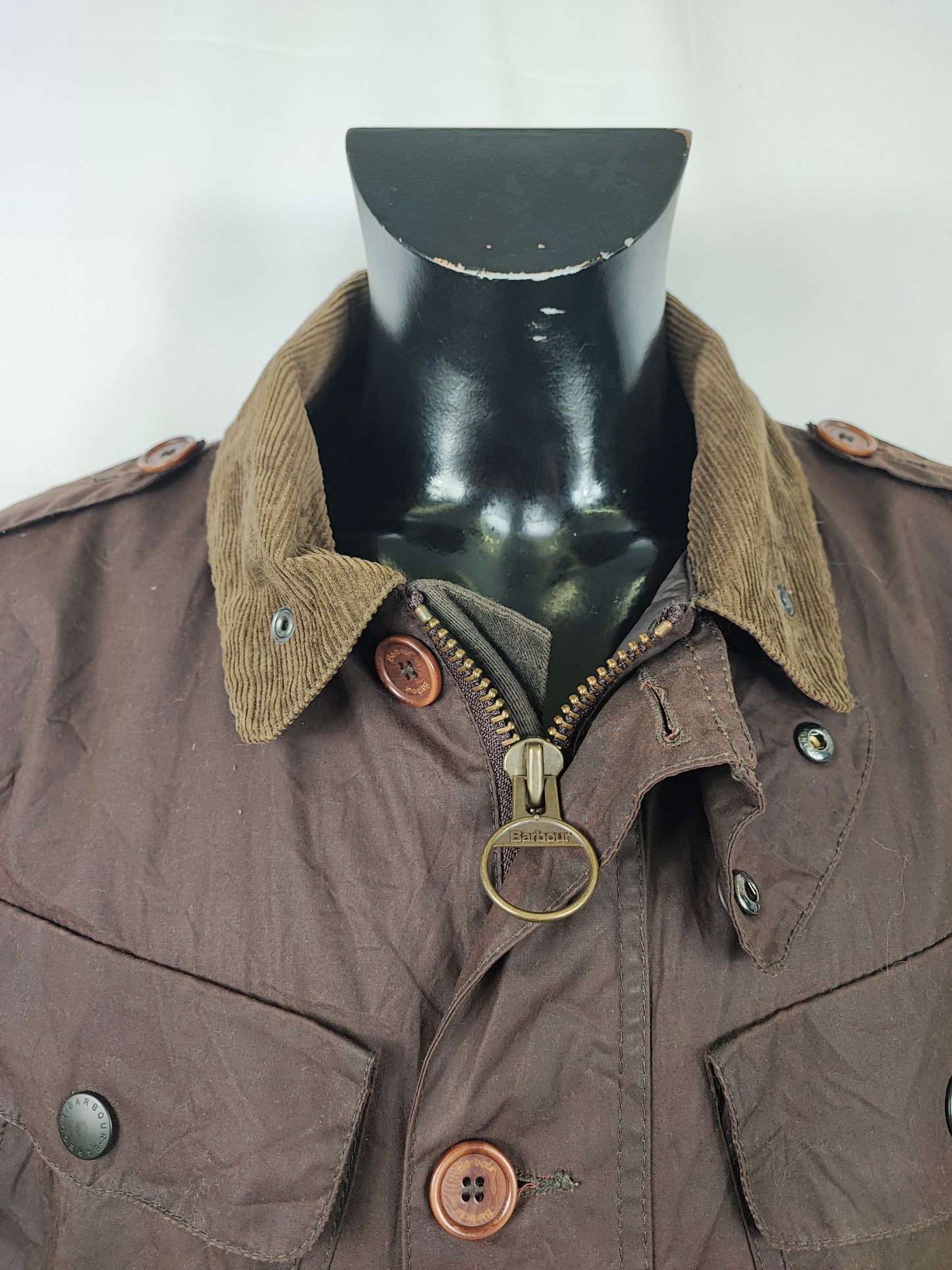 Barbour Giacca cerata da uomo Latrigg Marrone Xlarge- Man Rust Waxed Latrigg Jacket size XL