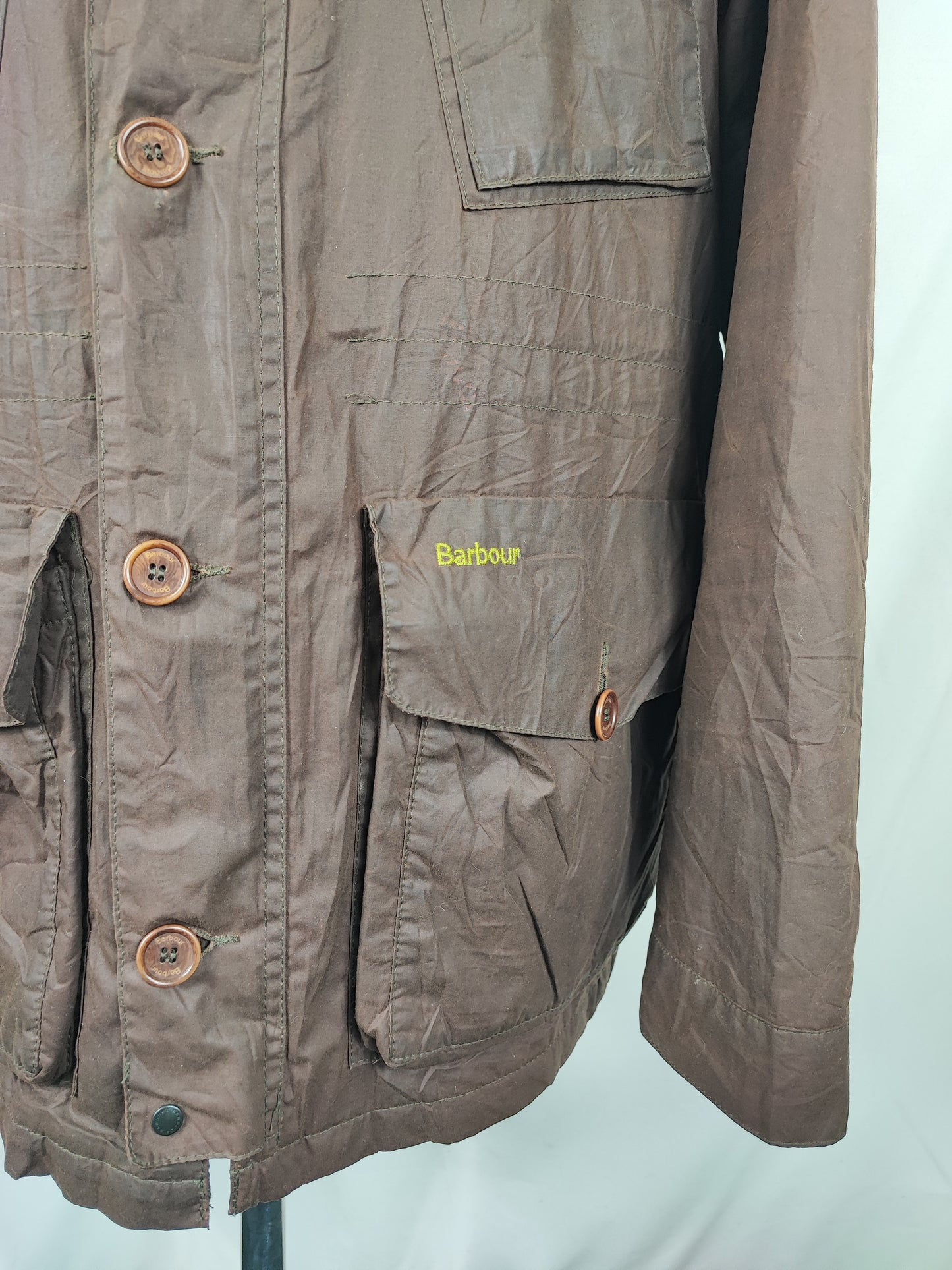 Barbour Giacca cerata da uomo Latrigg Marrone Xlarge- Man Rust Waxed Latrigg Jacket size XL