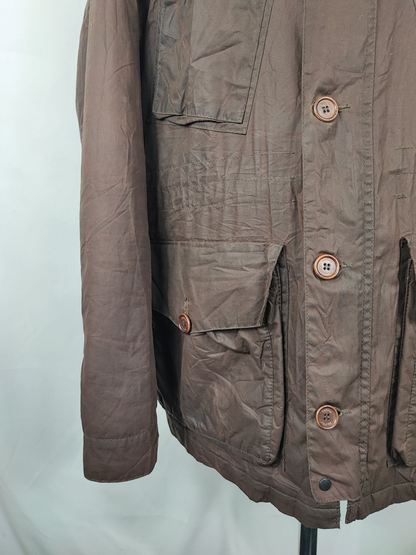 Barbour Giacca cerata da uomo Latrigg Marrone Xlarge- Man Rust Waxed Latrigg Jacket size XL