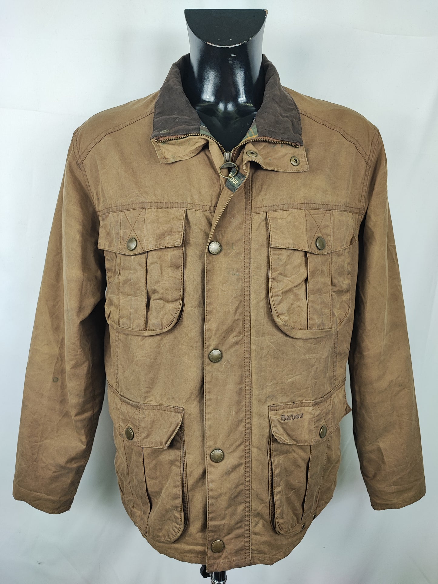Giacca Barbour Beige uomo New utility Medium - Man Beige Short New Utility Jacket size Medium