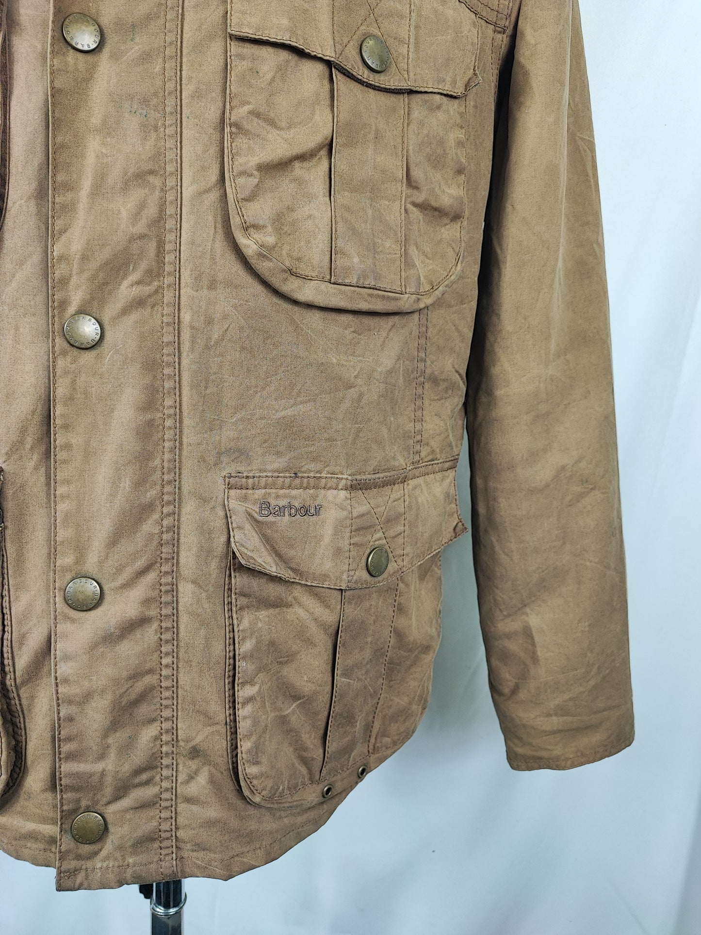 Giacca Barbour Beige uomo New utility Medium - Man Beige Short New Utility Jacket size Medium