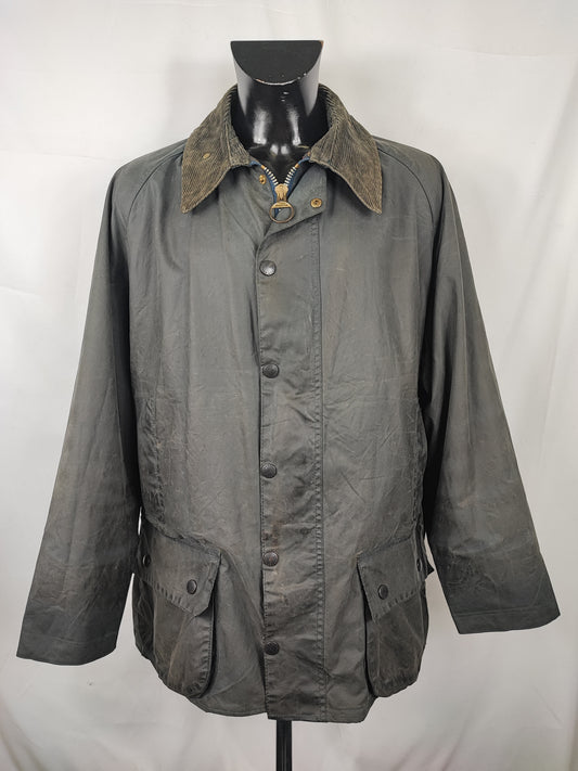 Barbour Giacca Beaufort vintage blu C50/127cm Navy Wax Vintage Beaufort jacket XXL