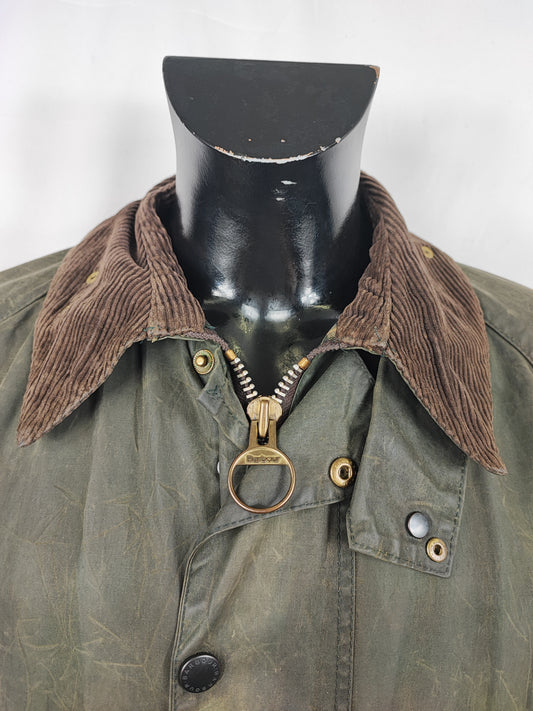 Giacca Barbour Vintage Gamefair Verde C42/107 cm Green Wax Gamefair Jacket c42 Size Large