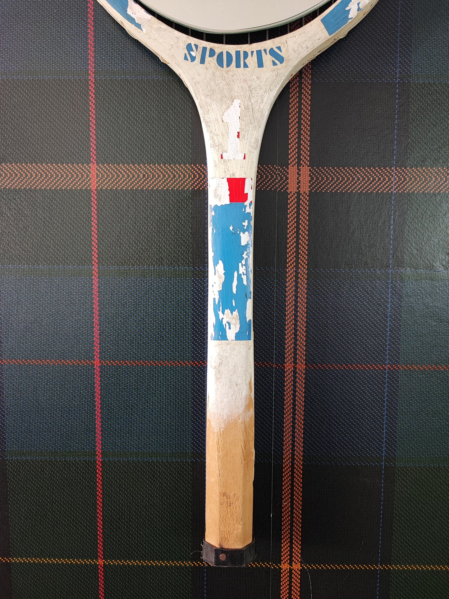 Racchetta Vintage in Legno con Specchio- Vintage Mirror tennis wood Racket