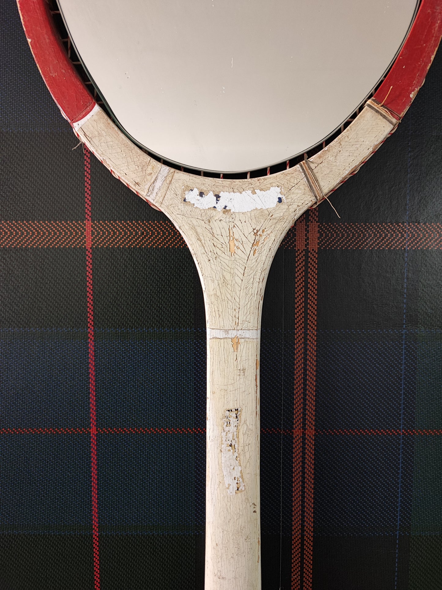 Racchetta Vintage in Legno con Specchio- Vintage Mirror tennis wood Racket