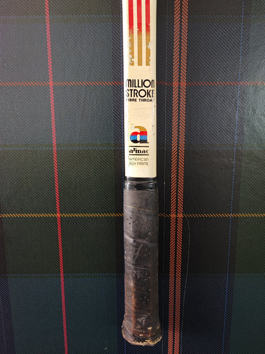 Racchetta Vintage in Legno Million Stroke con Specchio- Vintage Mirror tennis Million Stroke wood Racket