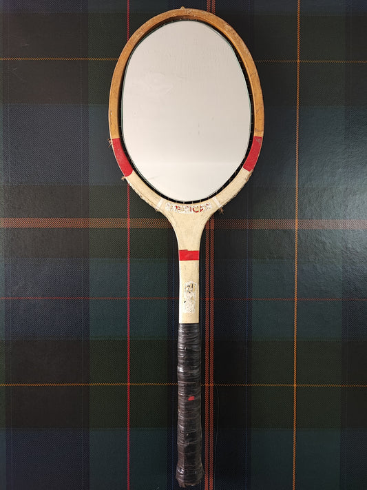 Racchetta Vintage in Legno con Specchio- Vintage Mirror tennis wood Racket
