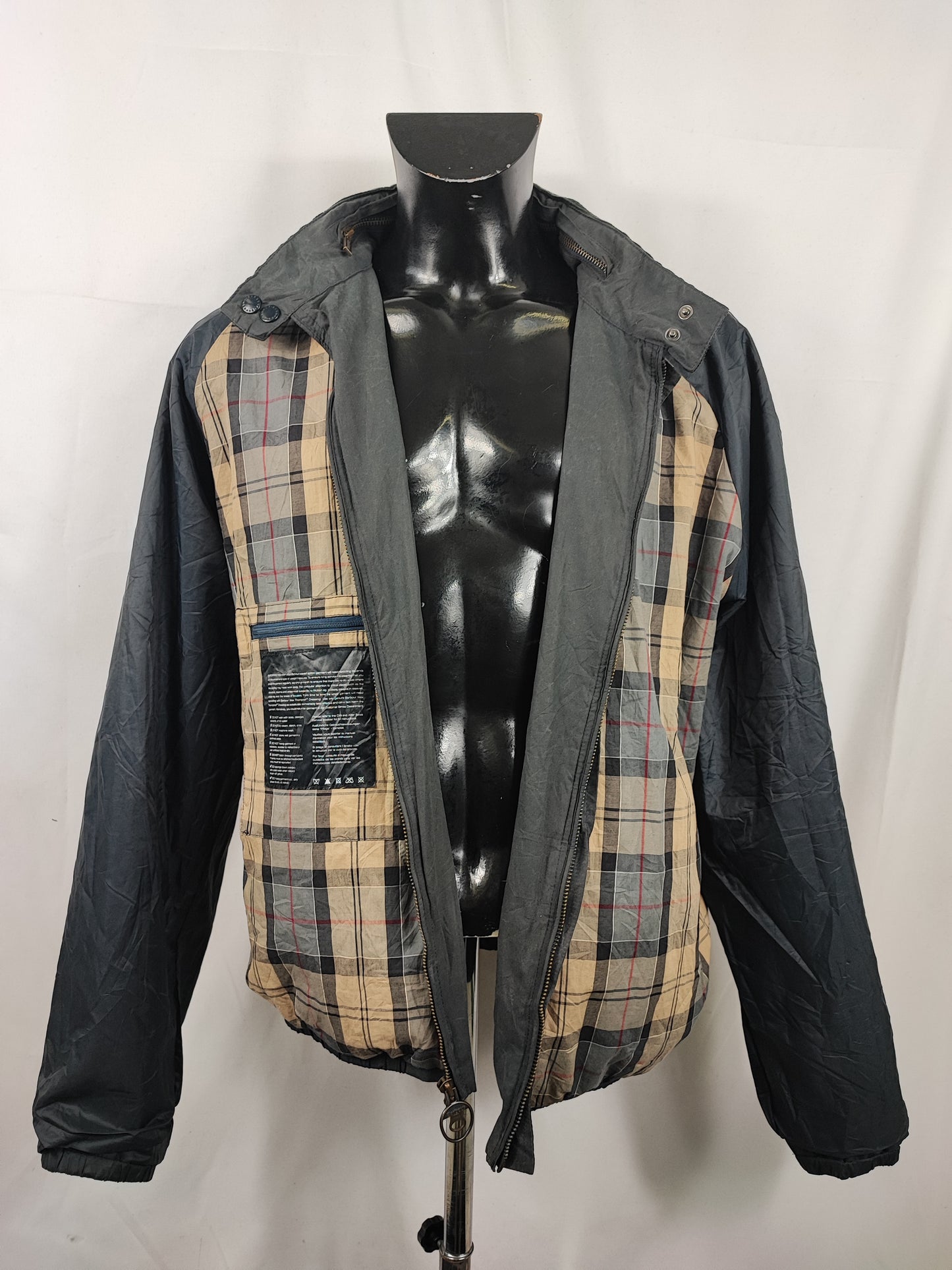 Giacca Barbour Uomo cerata Harrington blu XXLarge Man Harrington navy Short Jacket Size XXLarge