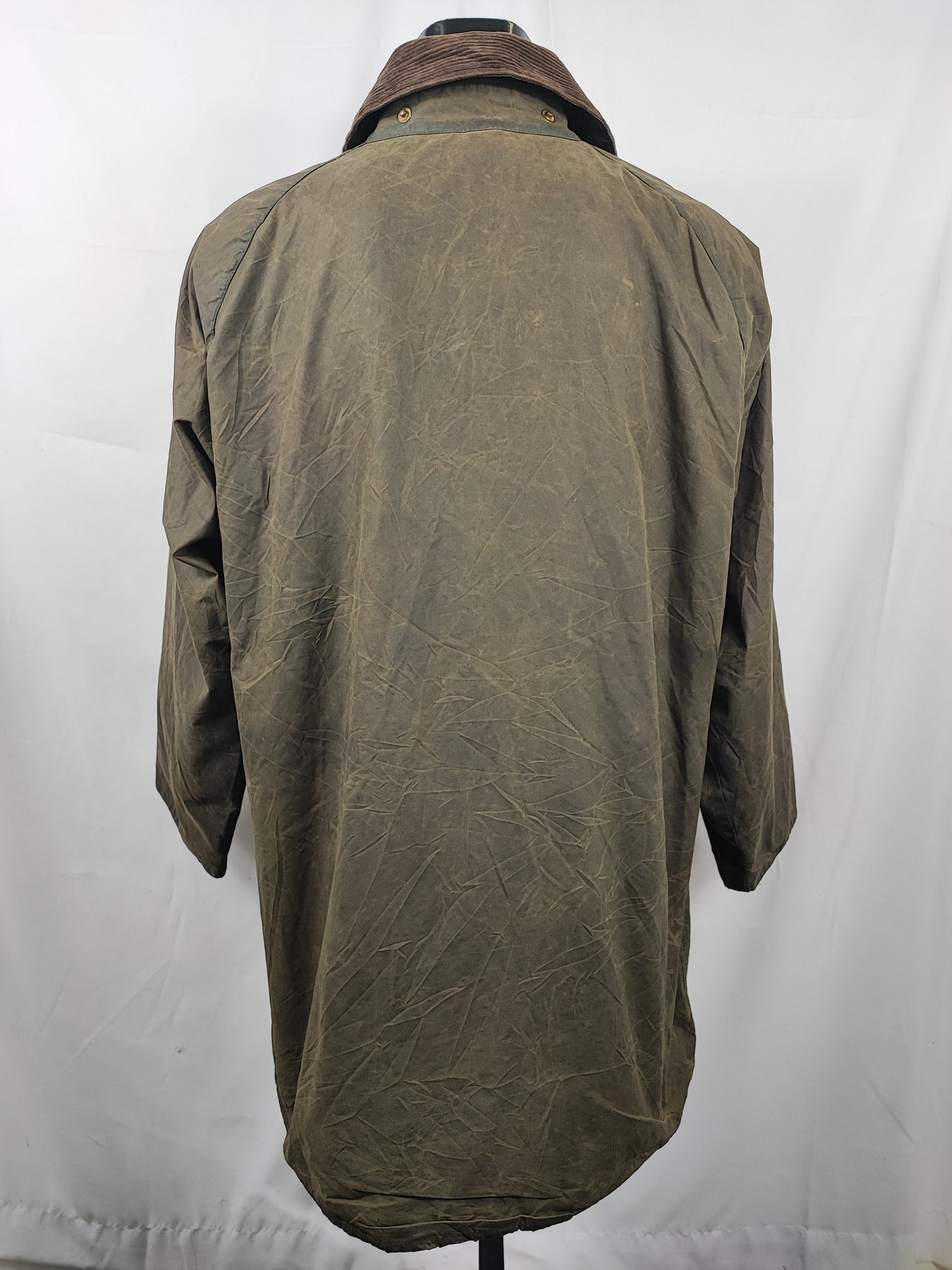 Barbour Gamefair Verde cerato C44/112 cm Man Vintage Green Wax Gamefair Jacket c44 Large/XL