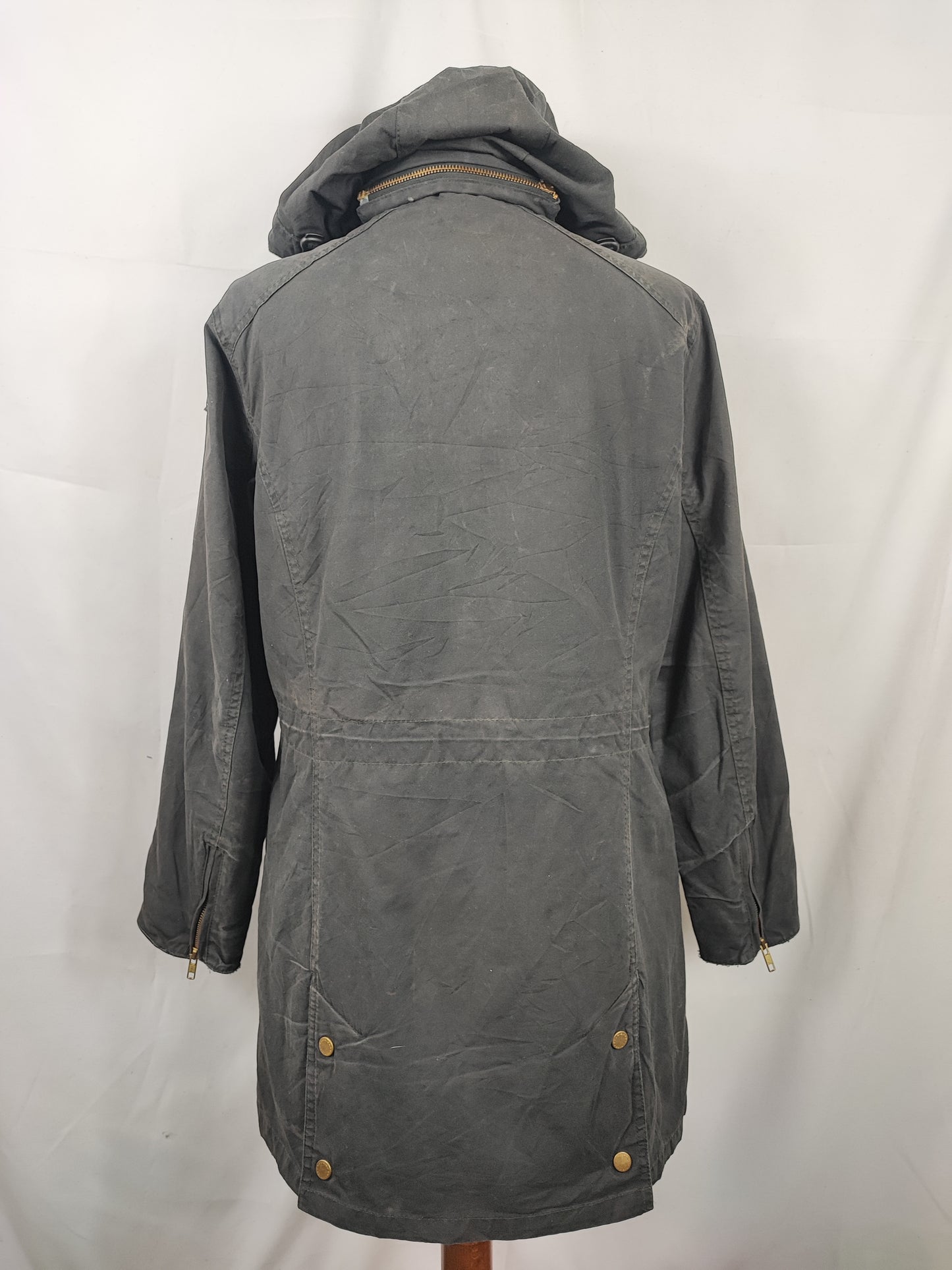 Giacca Barbour International Donna Medium UK12 -Lady International Black  Jacket UK12 Size M