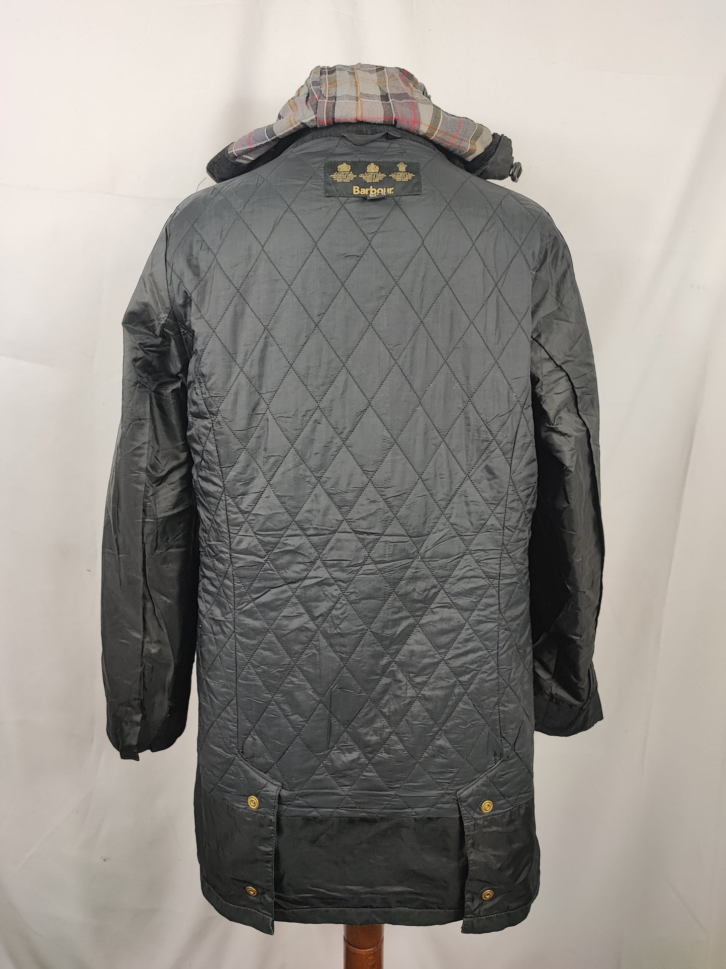 Giacca Barbour International Donna Medium UK12 -Lady International Black  Jacket UK12 Size M