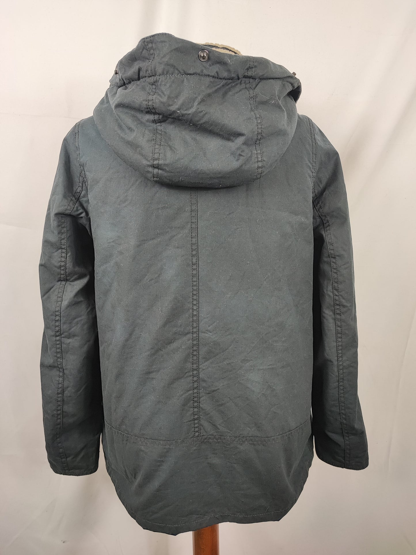 Giacca Barbour blu Donna Medium UK14 -Lady Crevasse Wax Jacket UK14 Size M