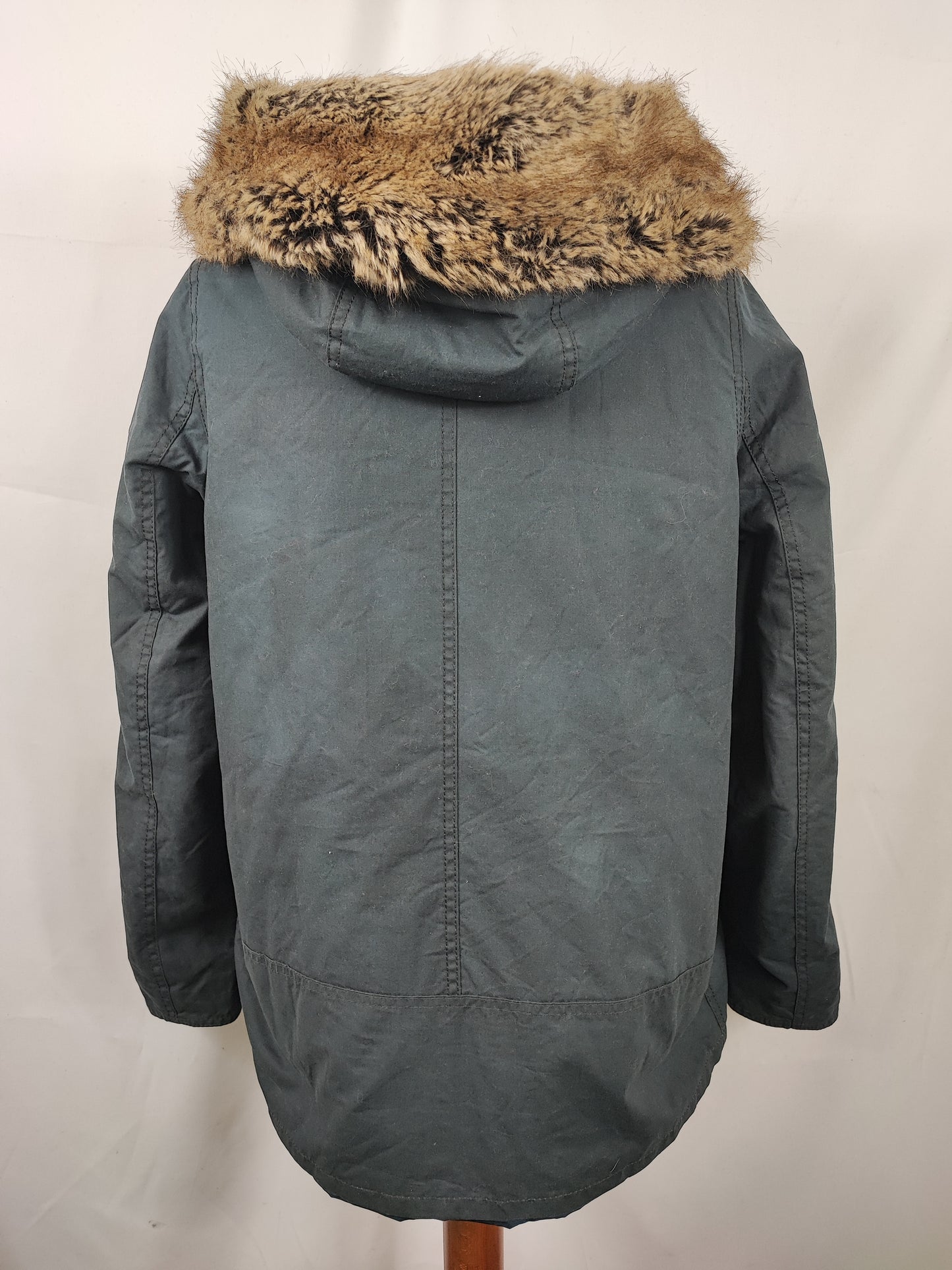 Giacca Barbour blu Donna Medium UK14 -Lady Crevasse Wax Jacket UK14 Size M