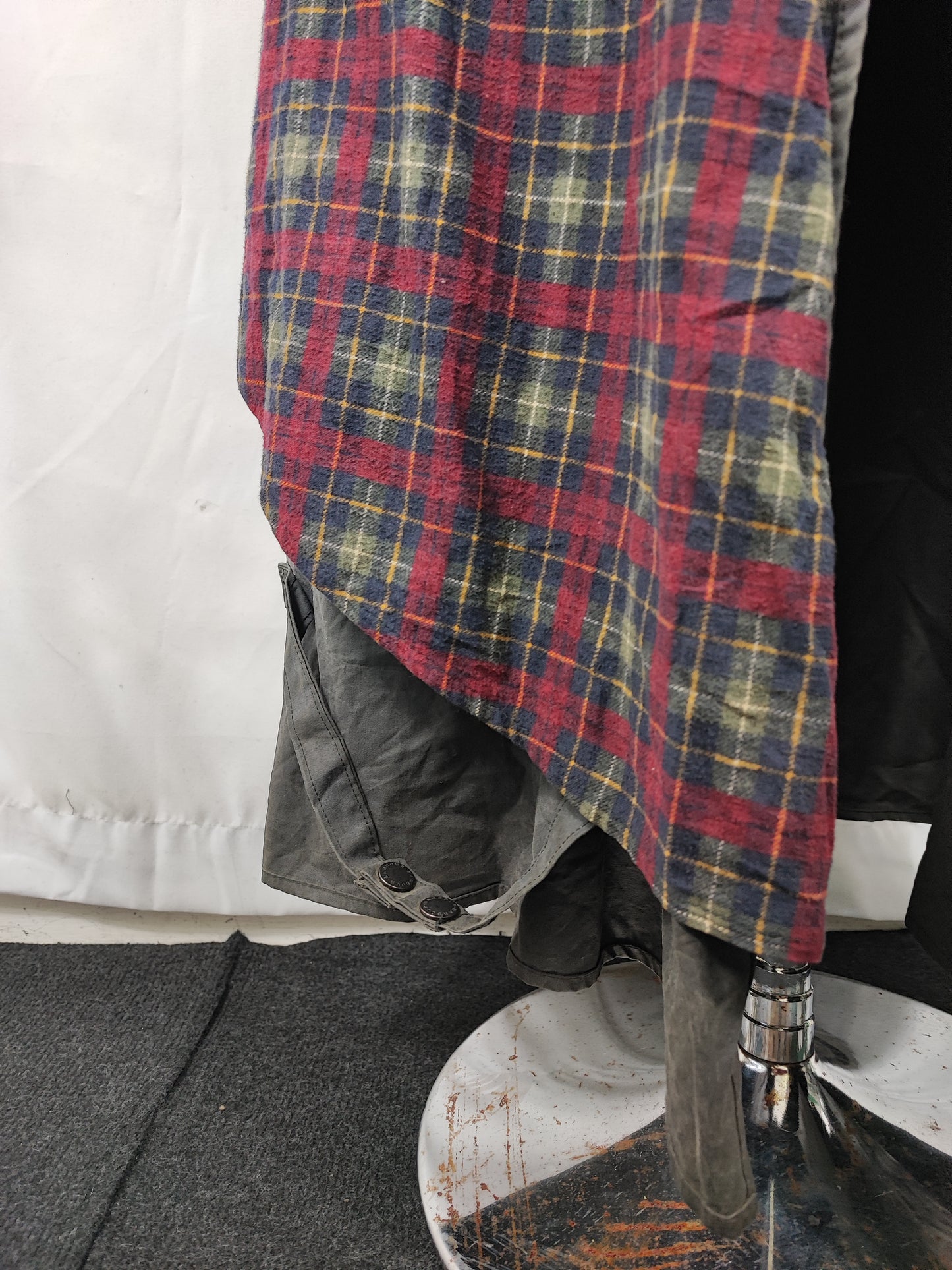 RARO Cappotto Barbour Stockman Nero Lungo C38 Man Black wax Long Coat Size Medium