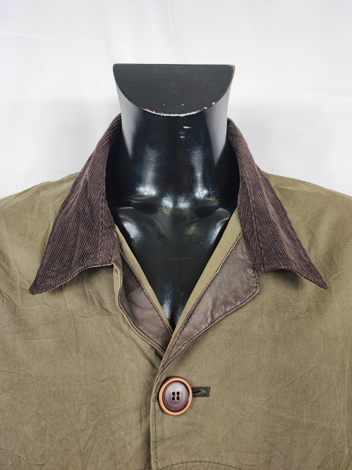 Giacca Barbour Uomo cotone verde Large - Man Green Barn Jacket size Large