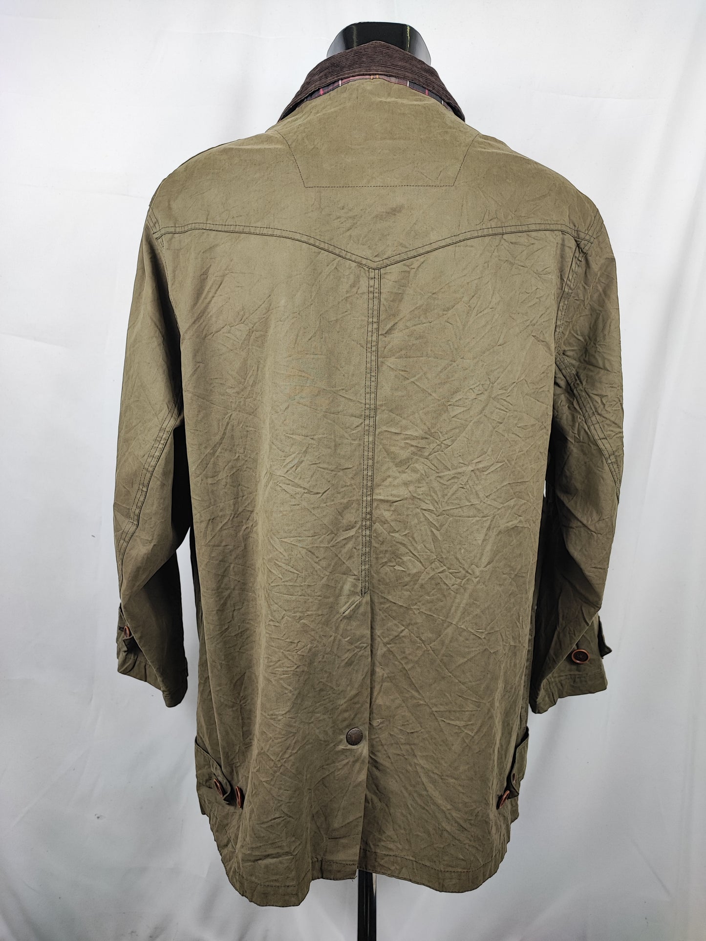Giacca Barbour Uomo cotone verde Large - Man Green Barn Jacket size Large