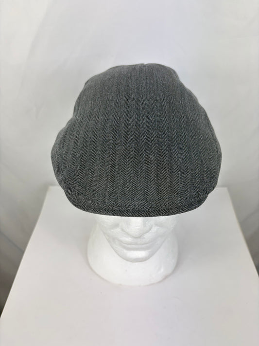 Coppola liscia in cotone grigio scuro taglia unica - Cotton Flat cap dark grey one size - Shop In London