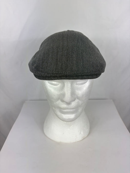 Coppola liscia in cotone grigio scuro taglia unica - Cotton Flat cap dark grey one size - Shop In London